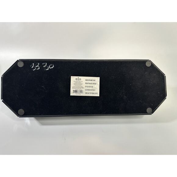 Triple Crystal Candle Holder Gray Mirror Base Lotus Flower Zen Light - No Candle - Picture 7 of 11